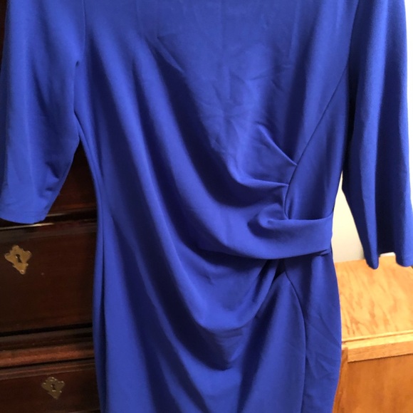 Chic Long Sleeve Blue Dress - Picture 2 of 4